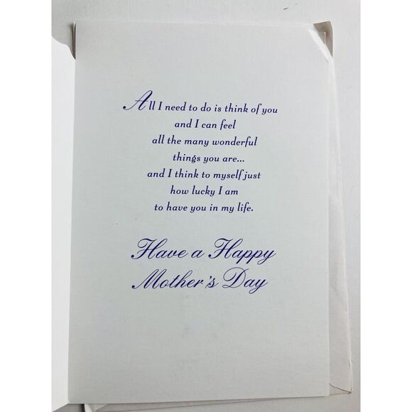 3 Vintage HALLMARK AMERICAN GREETINGS Mother's Day CARDS FORGET ME NOT Friend - Picture 11 of 12